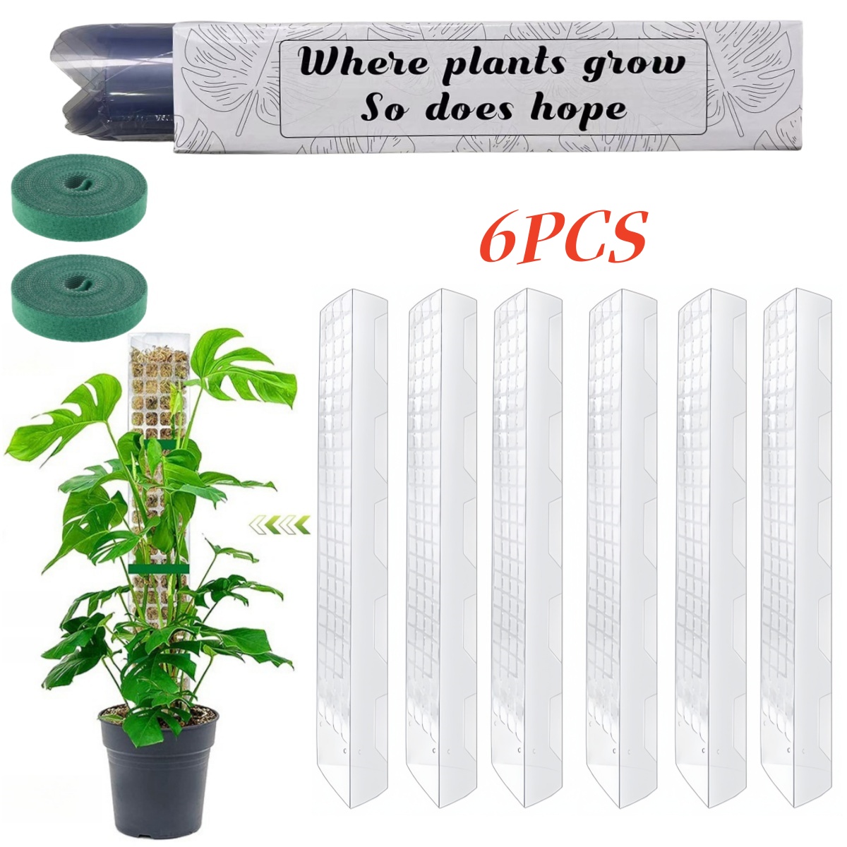 Moss Pole Plastic Plant Stand  - Sphagnum Moss Dry 评论和价格